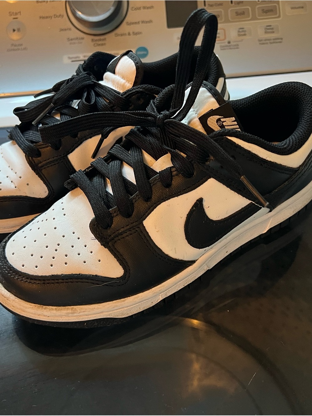 Nike Dunk Low Panda sneakers in black & white #dunks #basketball